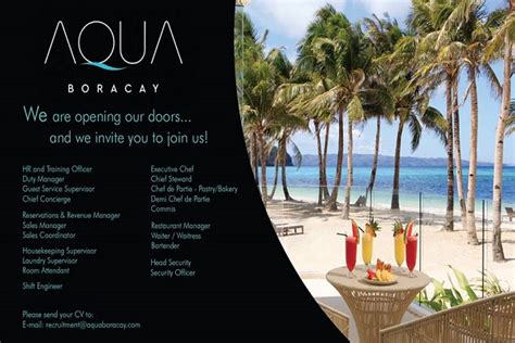 Boracay Jobs in Philippines .